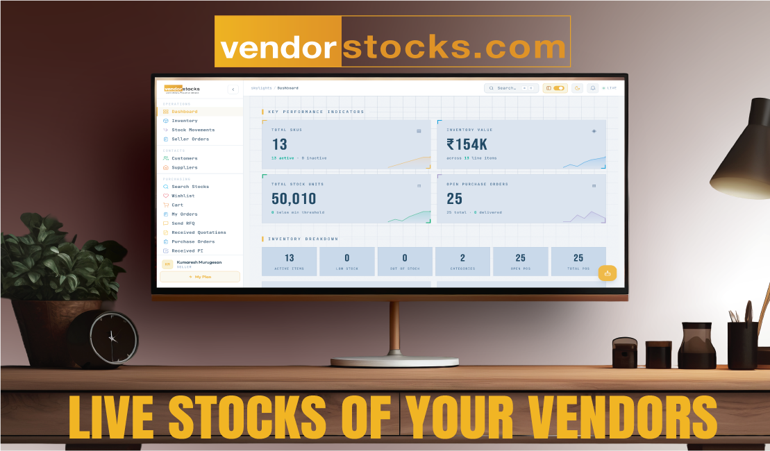 Vendorstocks interface